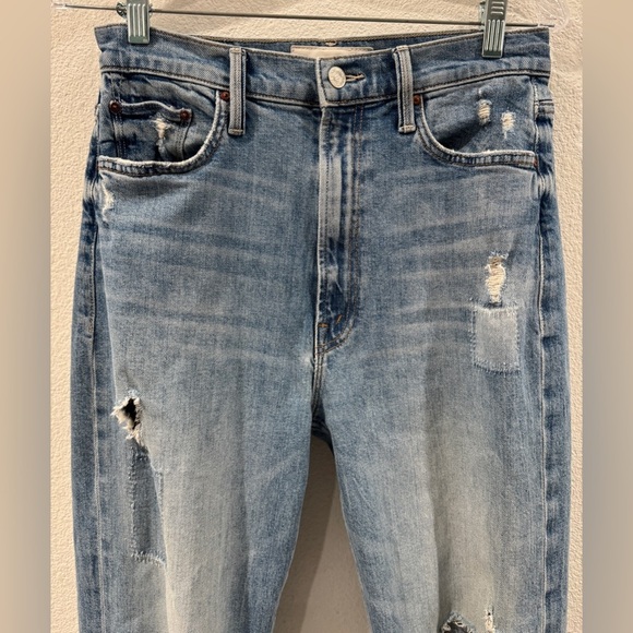 MOTHER Superior High Waisted Study Hover We Are Castaways Patchwork Jeans 28 - Picture 5 of 17